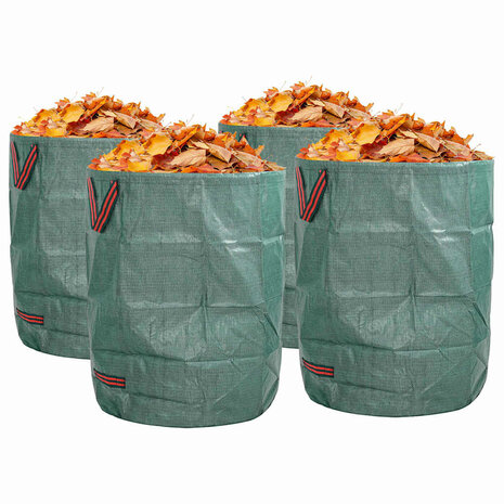 Tuinafvalzakken 4 pcs Groen 66 x 66 x 83,5 cm Polypropyleen 2
