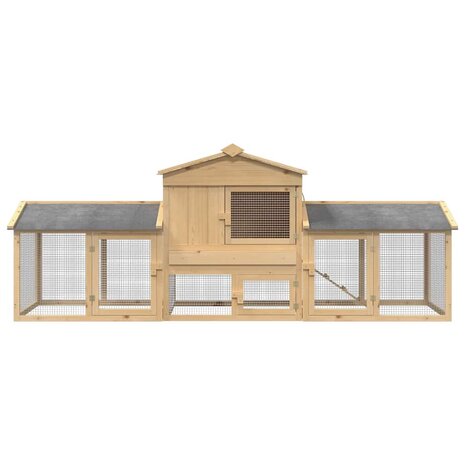 Kippenhok Bruin 225 x 60 x 89 cm 7
