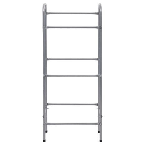 Opbergrek voor 3 kratten 50x33x116 staal zilverkleurig 3