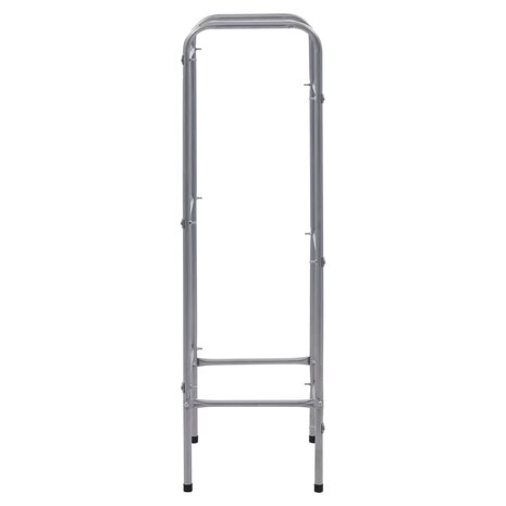 Opbergrek voor 3 kratten 50x33x116 staal zilverkleurig 4
