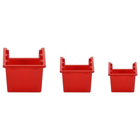 26-delige Sorteersysteemset 77x39 cm polypropeen rood en zwart 8