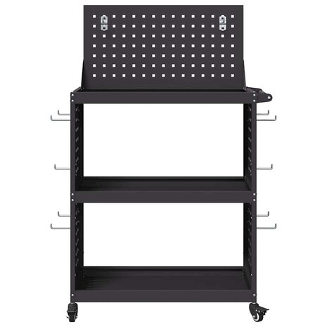 Gereedschapswagen Zwart 65 x 35 x 111 cm Koudgewalst staal 5