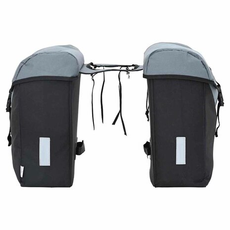 Fietstas Zwart en Grijs 15.5 x 31.5 x 40 cm Polyester 3