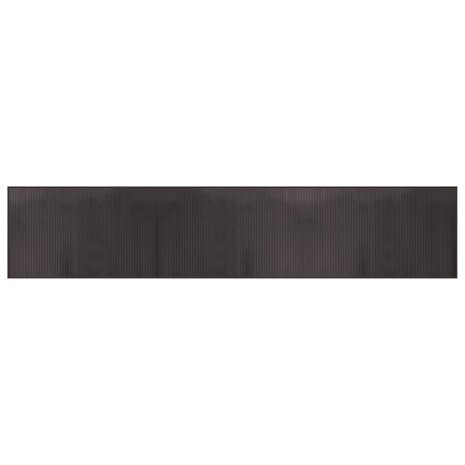 Vloerkleed rechthoekig 60x300 cm bamboe donkerbruin 2