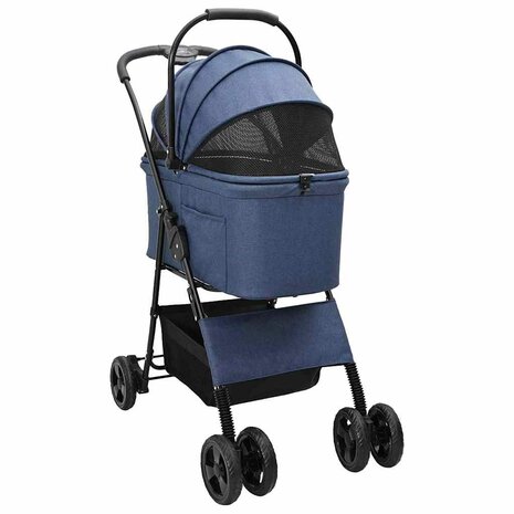 Opvouwbare Huisdierenwagen Blauw 81 x 47 x 99 cm Oxford stof 2
