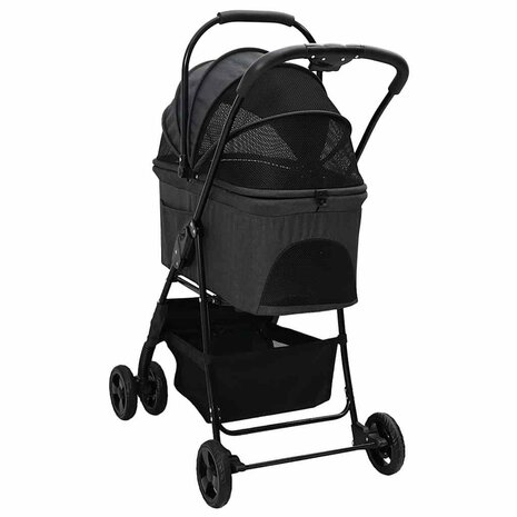 Opvouwbare Huisdierenwagen Zwart 81 x 47 x 99 cm Oxford stof 7