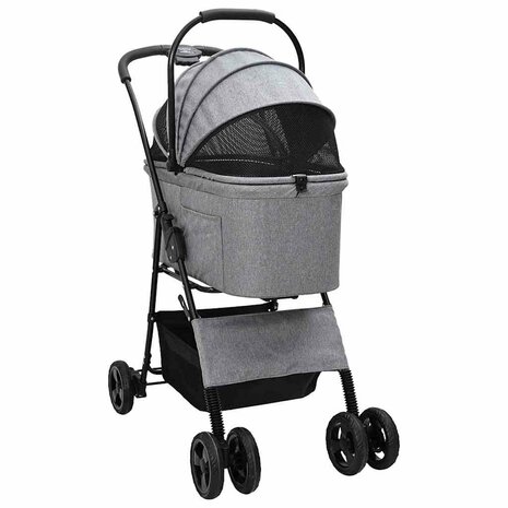 Opvouwbare Huisdierenwagen Grijs 81 x 47 x 99 cm Oxford stof 2