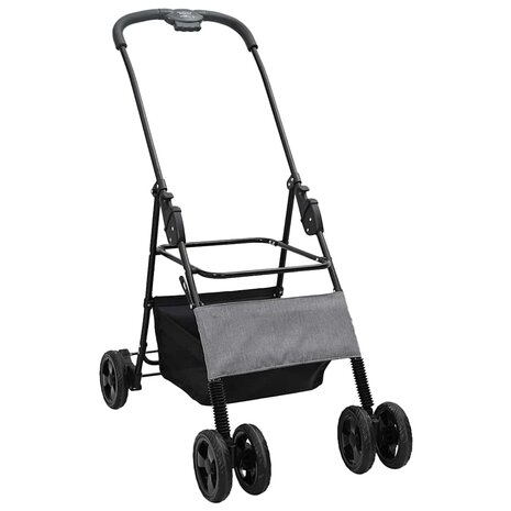 Opvouwbare Huisdierenwagen Grijs 81 x 47 x 99 cm Oxford stof 3