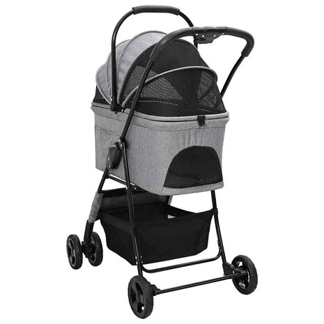 Opvouwbare Huisdierenwagen Grijs 81 x 47 x 99 cm Oxford stof 7