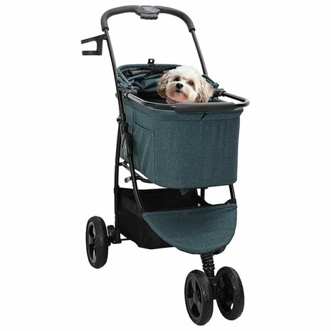 Opvouwbare Huisdierenwagen Verstelbaar Groen 78 x 54 x 101 cm 2