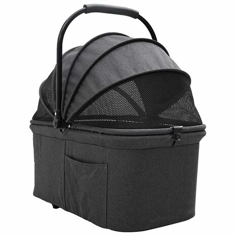 Opvouwbare Huisdierenwagen Zwart 78 x 54 x 101 cm Oxford stof 3