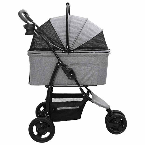 Opvouwbare Huisdierenwagen Grijs 78 x 54 x 101 cm Oxford stof 7