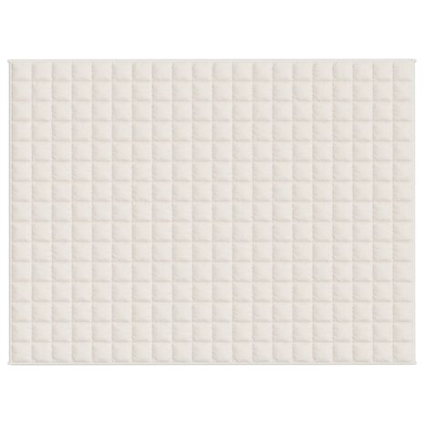 Verzwaringsdeken 150x200 cm 7 kg stof lichtcrèmekleurig 3