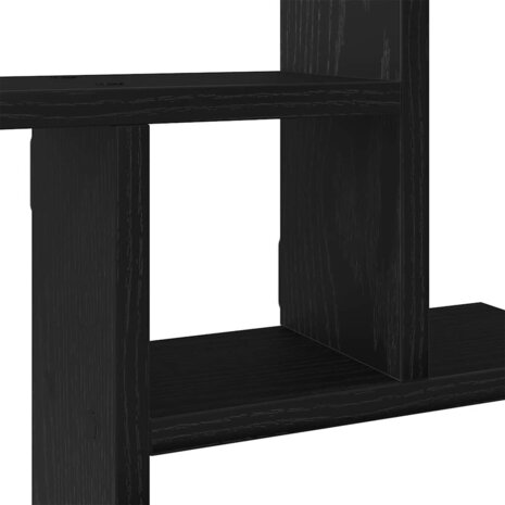 Wandplanken 2 stuks Zwart Eiken 38x12x38 cm Bewerkt Hout 9