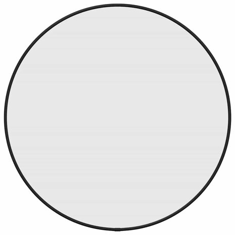 Wandspiegel rond Ø50 cm zwart 2