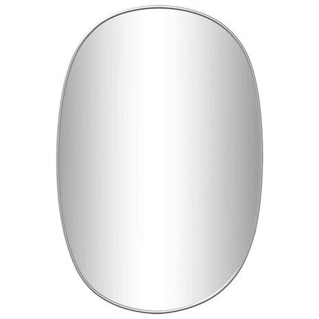 Wandspiegel 50x35 cm zilverkleurig 2