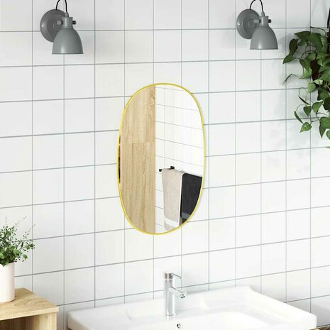 Wandspiegel 50x35 cm goudkleurig 3