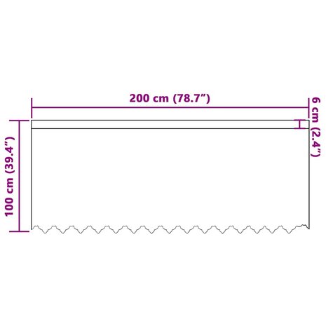 Gordijnen met gordijnen Wit 200 x 100 cm Polyester 6