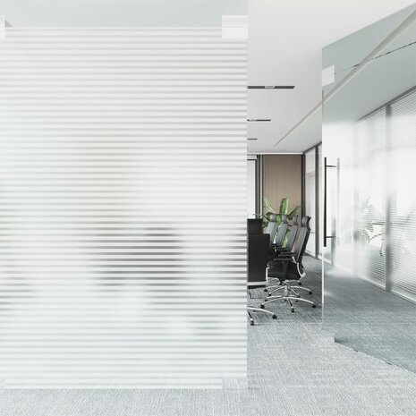 Raamfolies strepenpatroon mat PVC 4