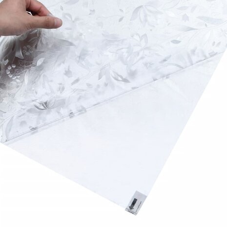 Raamfolies 4 st mat bloemenpatroon PVC 7