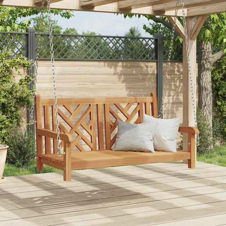 Schommelbank Anders Bruin 114 x 60 x 64 cm Massief teakhout 2