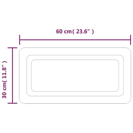 Badkamerspiegel LED 30x60 cm 5