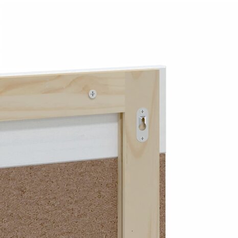 Badkamerspiegel met schap BERG 60x12x70 cm massief hout wit 5