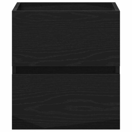 Badkamerwastafelkast Zwart Eiken 41x38,5x45 cm Bewerkt Hout 6