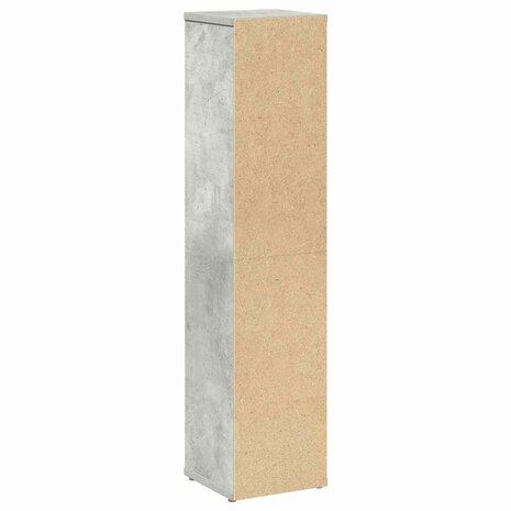 Badkamerkast met rolhouder betongrijs 20,5x20x90 cm 6