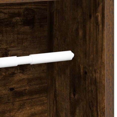 Badkamerkast met rolhouder gerookt eiken 20,5x20x90 cm 7