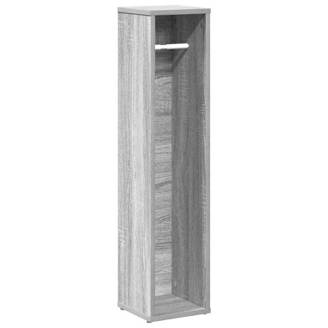 Badkamerkast met rolhouder grijs Sonoma 20,5x20x90 cm 2