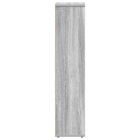 Badkamerkast met rolhouder grijs Sonoma 20,5x20x90 cm 5