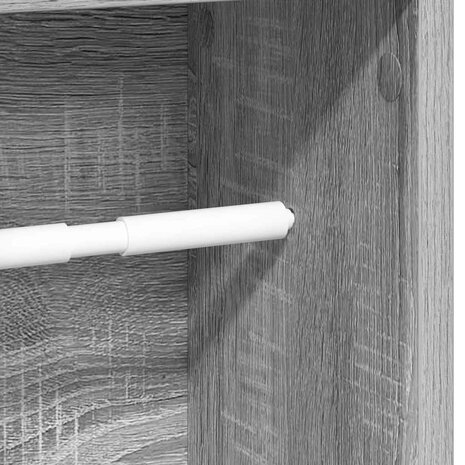 Badkamerkast met rolhouder grijs Sonoma 20,5x20x90 cm 7