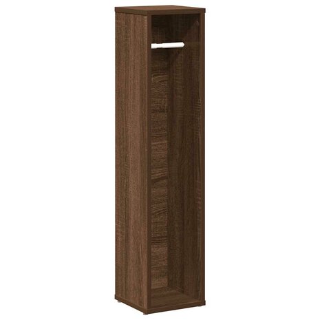 Badkamerkast met rolhouder Bruin Eiken 20,5x20x90 cm 2
