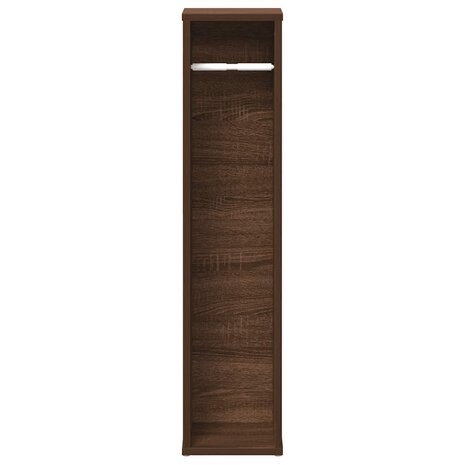 Badkamerkast met rolhouder Bruin Eiken 20,5x20x90 cm 4
