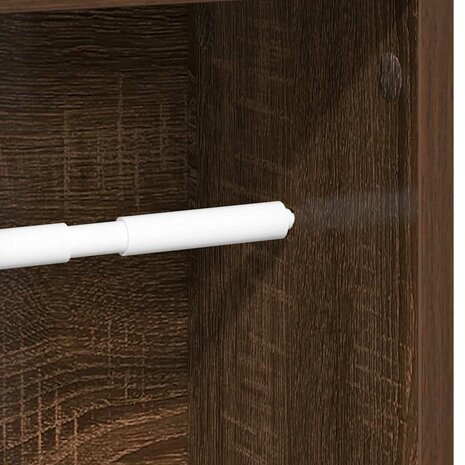 Badkamerkast met rolhouder Bruin Eiken 20,5x20x90 cm 7