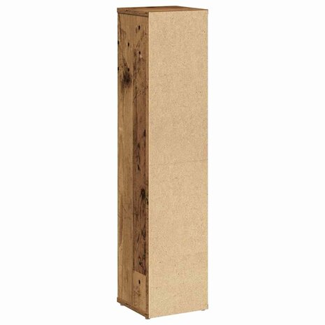 Badkamerkast met rolhouder oud hout 20,5x20x90 cm 6