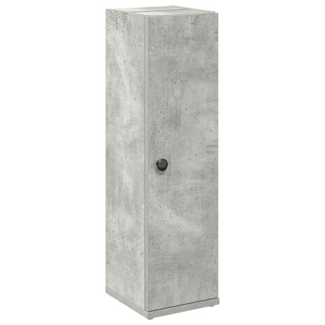 Badkamerkast met rolhouder 20,5x22x72 cm betongrijs 2