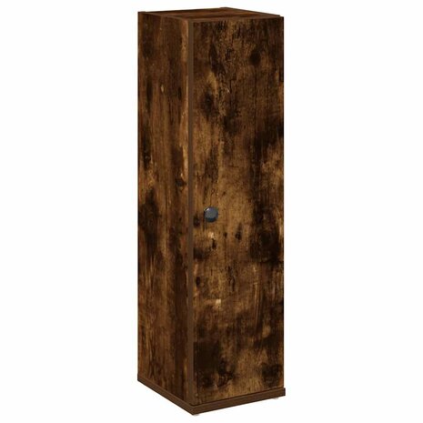 Badkamerkast met rolhouder 20,5x22x72 cm gerookt eikenkleurig 2