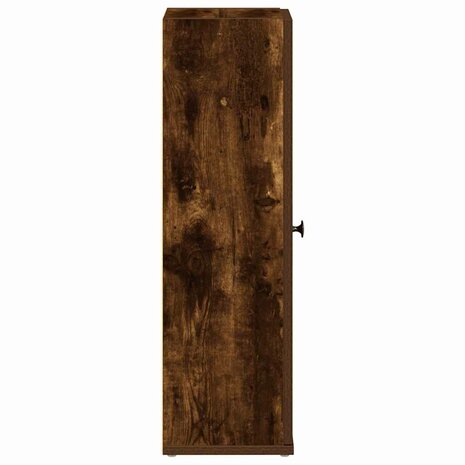 Badkamerkast met rolhouder 20,5x22x72 cm gerookt eikenkleurig 6