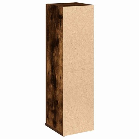 Badkamerkast met rolhouder 20,5x22x72 cm gerookt eikenkleurig 7