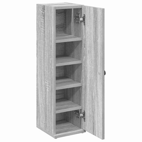 Badkamerkast met rolhouder 20,5x22x72 cm grijs sonoma eiken 5