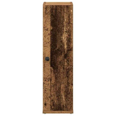 Badkamerkast met rolhouder 20,5x22x72 cm oud houtkleurig 4