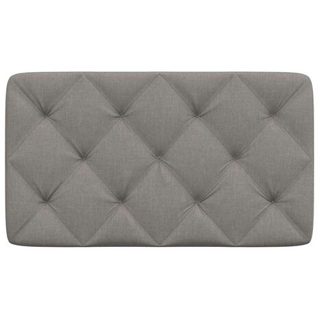 Hoofdbordkussen 80 cm stof taupe 4