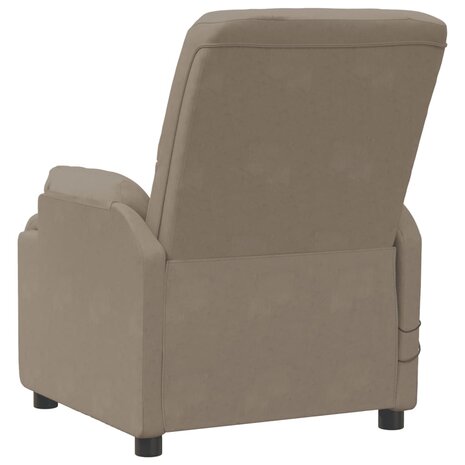 Sta-op-massagestoel kunstsuède taupe 7