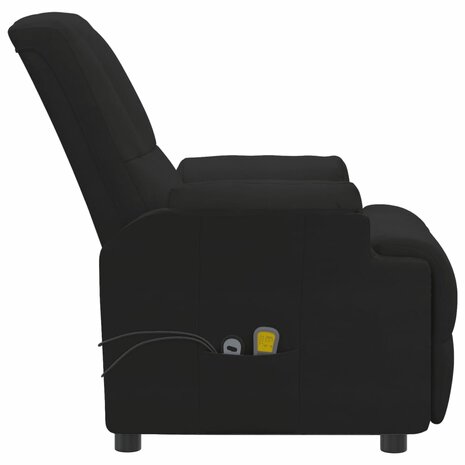 Sta-op-massagestoel kunstsuède zwart 6