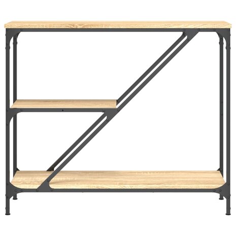 Wandtafel 88,5x30x75 cm bewerkt hout sonoma eikenkleurig 4