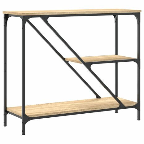 Wandtafel 88,5x30x75 cm bewerkt hout sonoma eikenkleurig 6