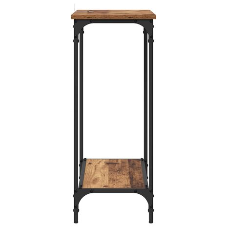 Wandtafel met plank Oud hout 75 x 30.5 x 75 cm Bewerkt hout 5