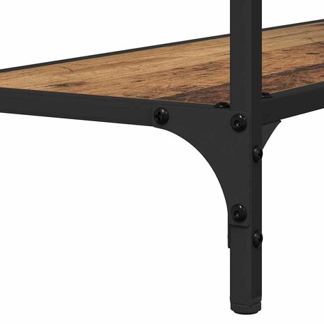 Wandtafel met plank Oud hout 75 x 30.5 x 75 cm Bewerkt hout 7